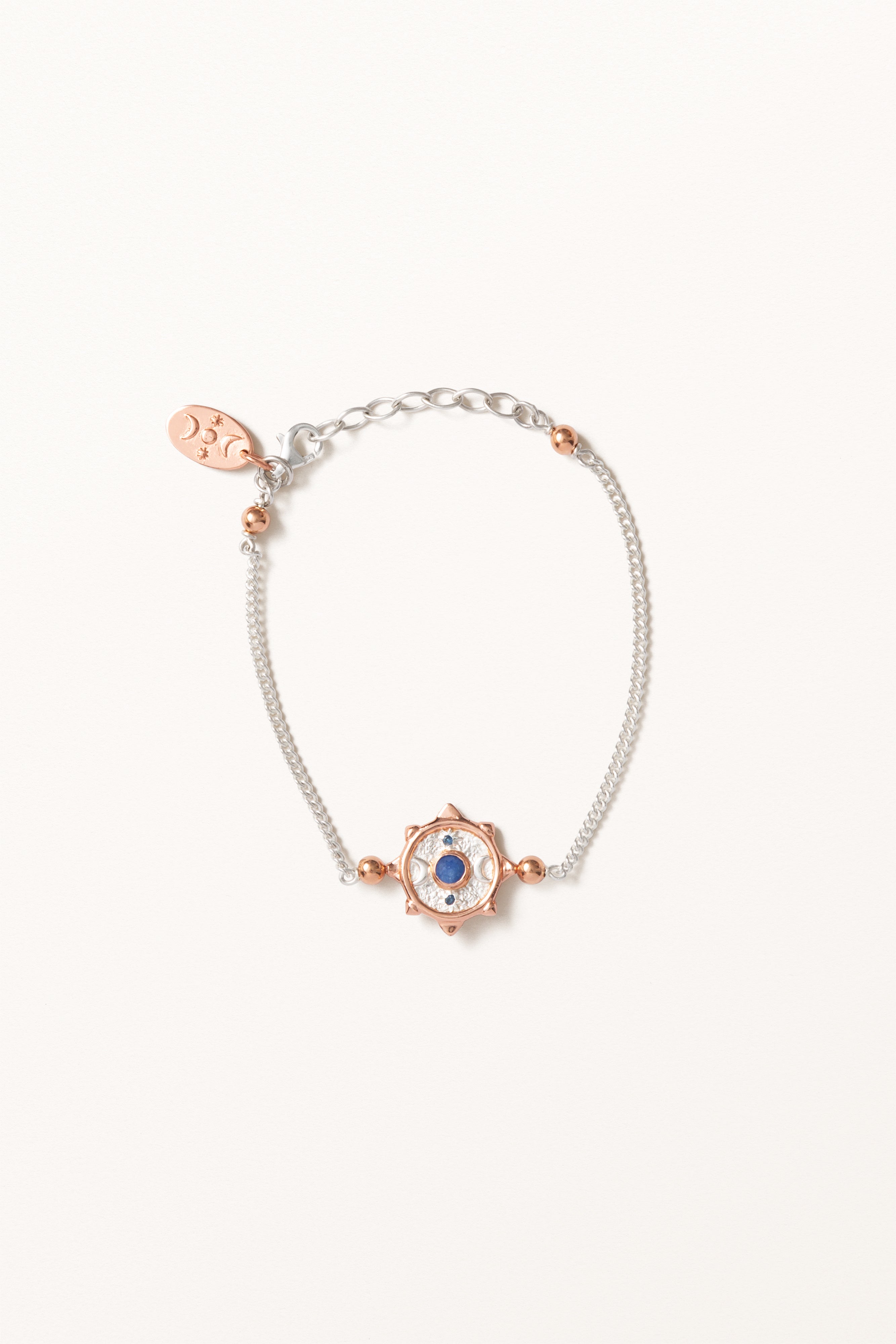 SS24 Nº 016 — Nature's Origin | Tanzanite Compass Coin · Chain Bracelet