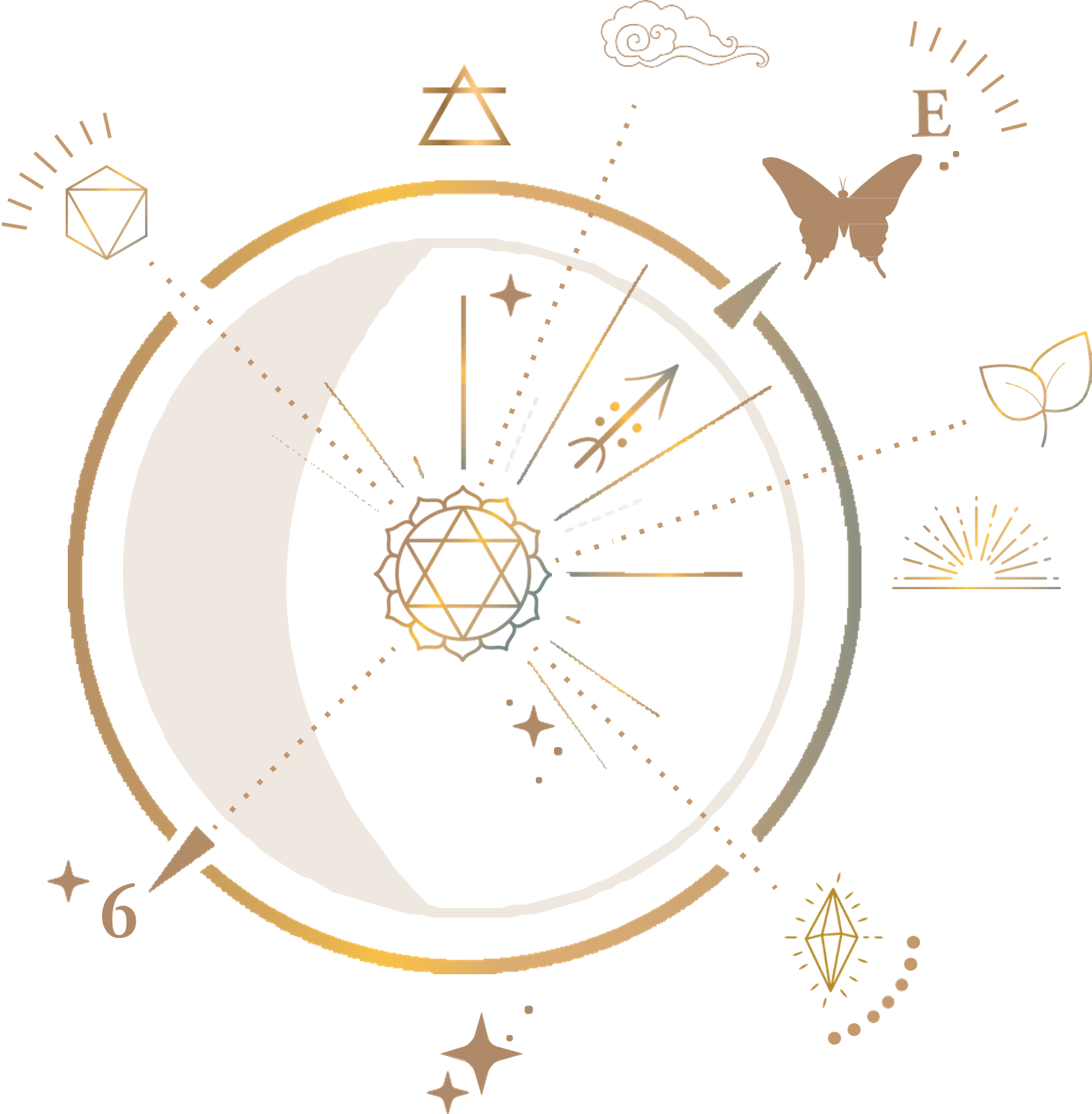 Butterfly sigil embodying spiritual growth and change.