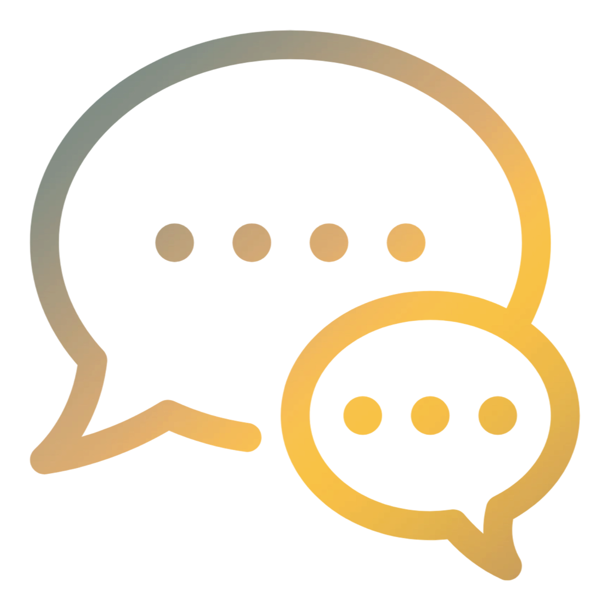 Chat bubble representing communication and customer engagement