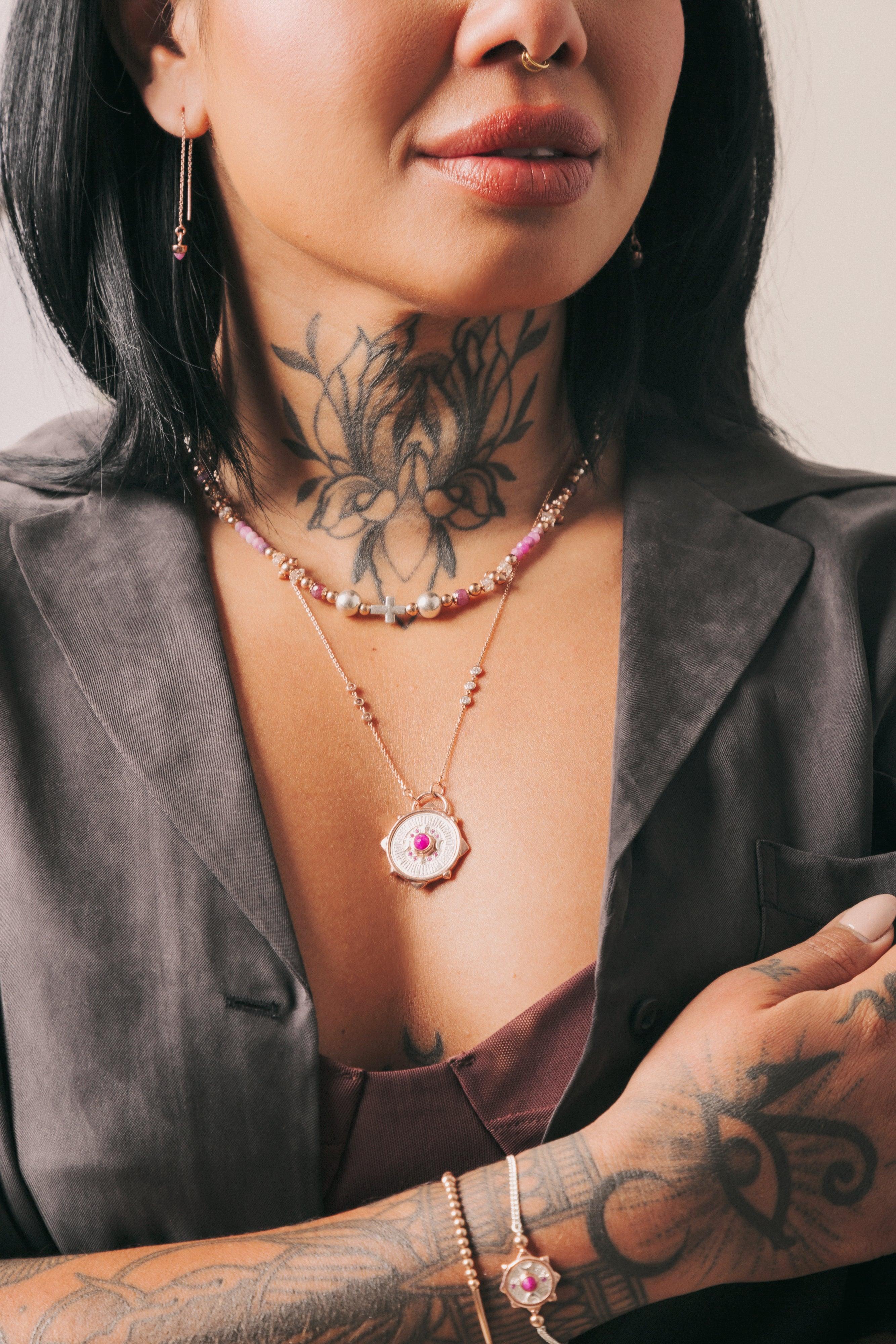 Black Opal Shadow Dance Necklace | Egyptian Broad Collar for Ritual Empowerment - Melana | Jewels for the Journey