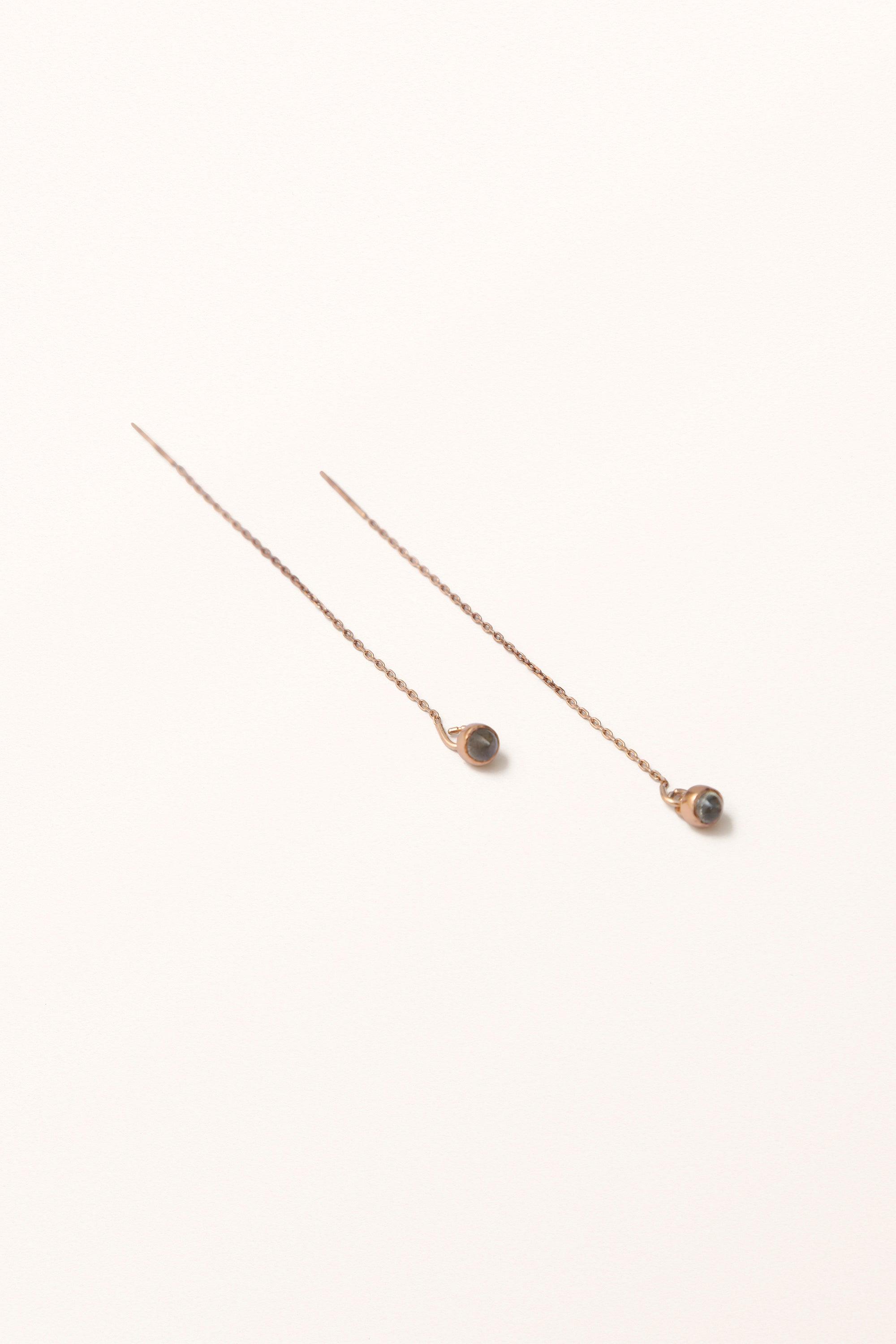 Time's Arrow • Labradorite Earring Threads - Melana | Jewels for the Journey