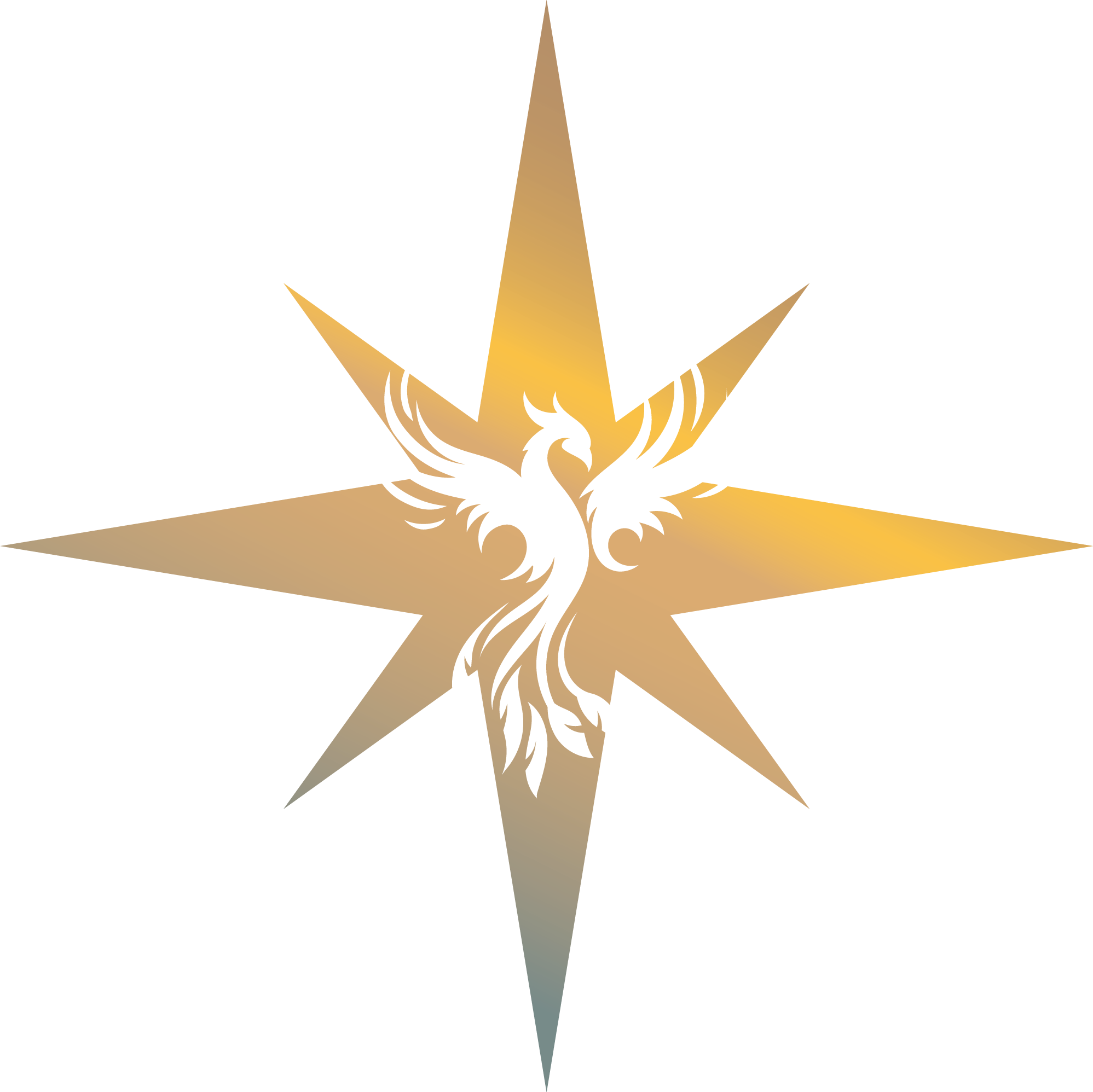Phoenix star gradient symbolizing rebirth and transformation.