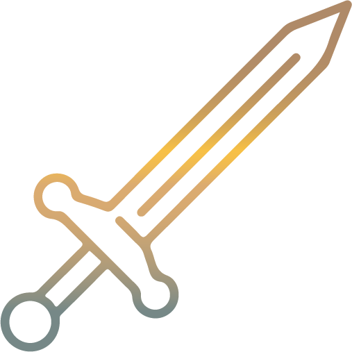 Sword representing courage, strength, and decisive energy