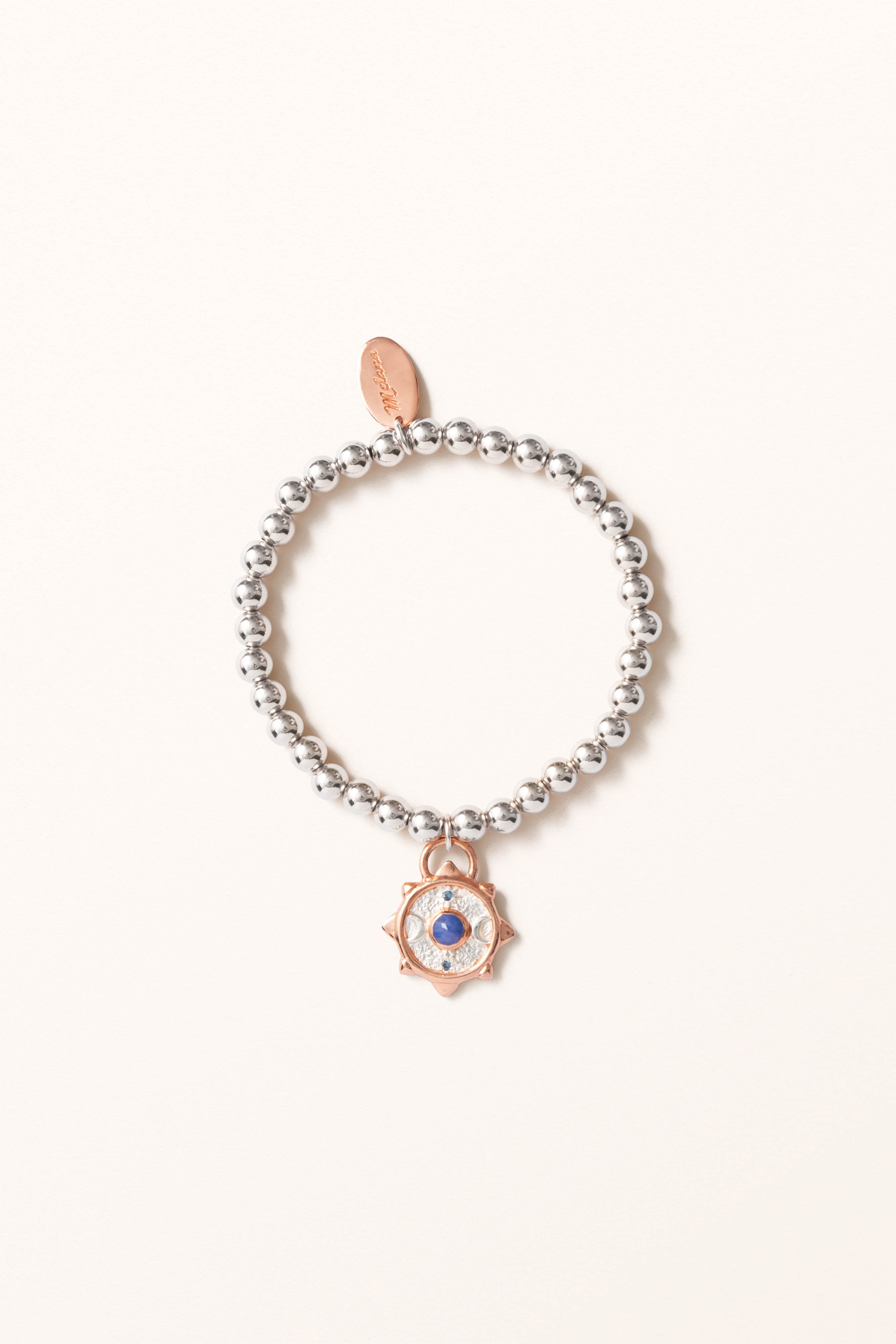 SS24 Nº 015 — Nature's Origin | Tanzanite Compass Coin · Beaded Bracelet