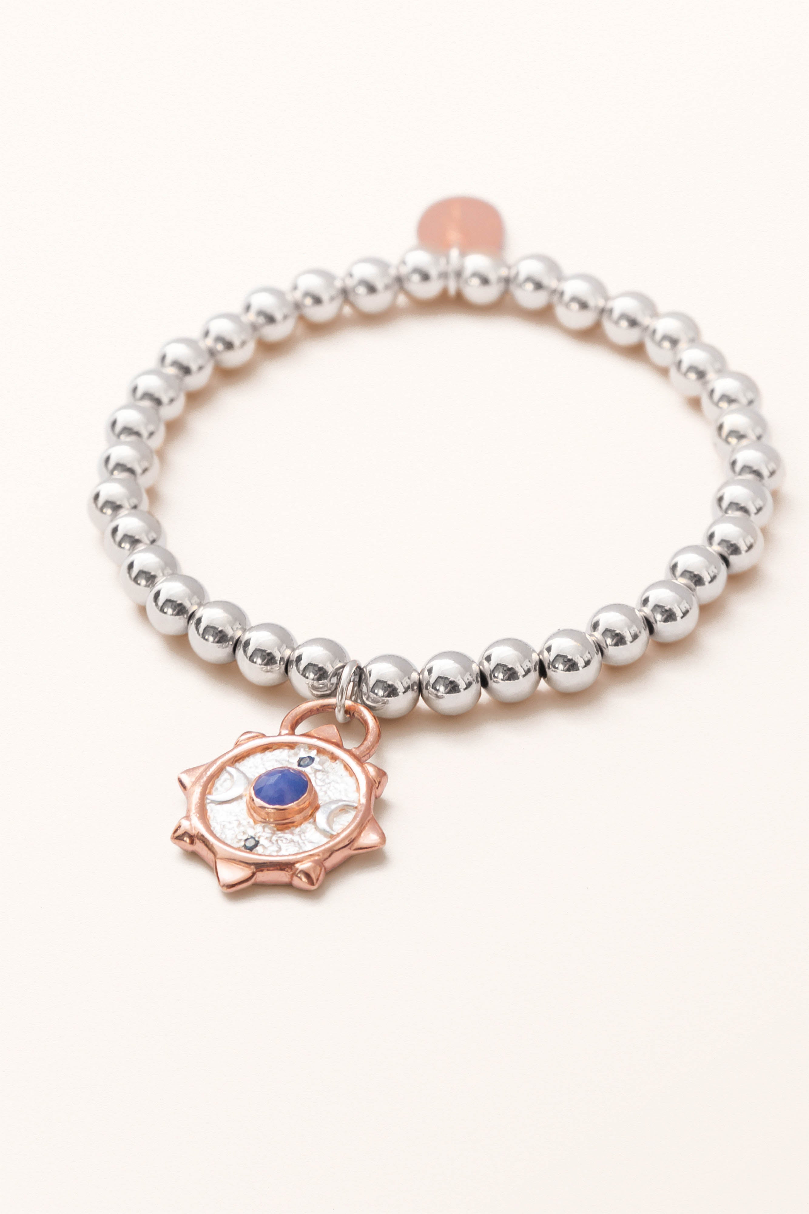 SS24 Nº 015 — Nature's Origin | Tanzanite Compass Coin · Beaded Bracelet