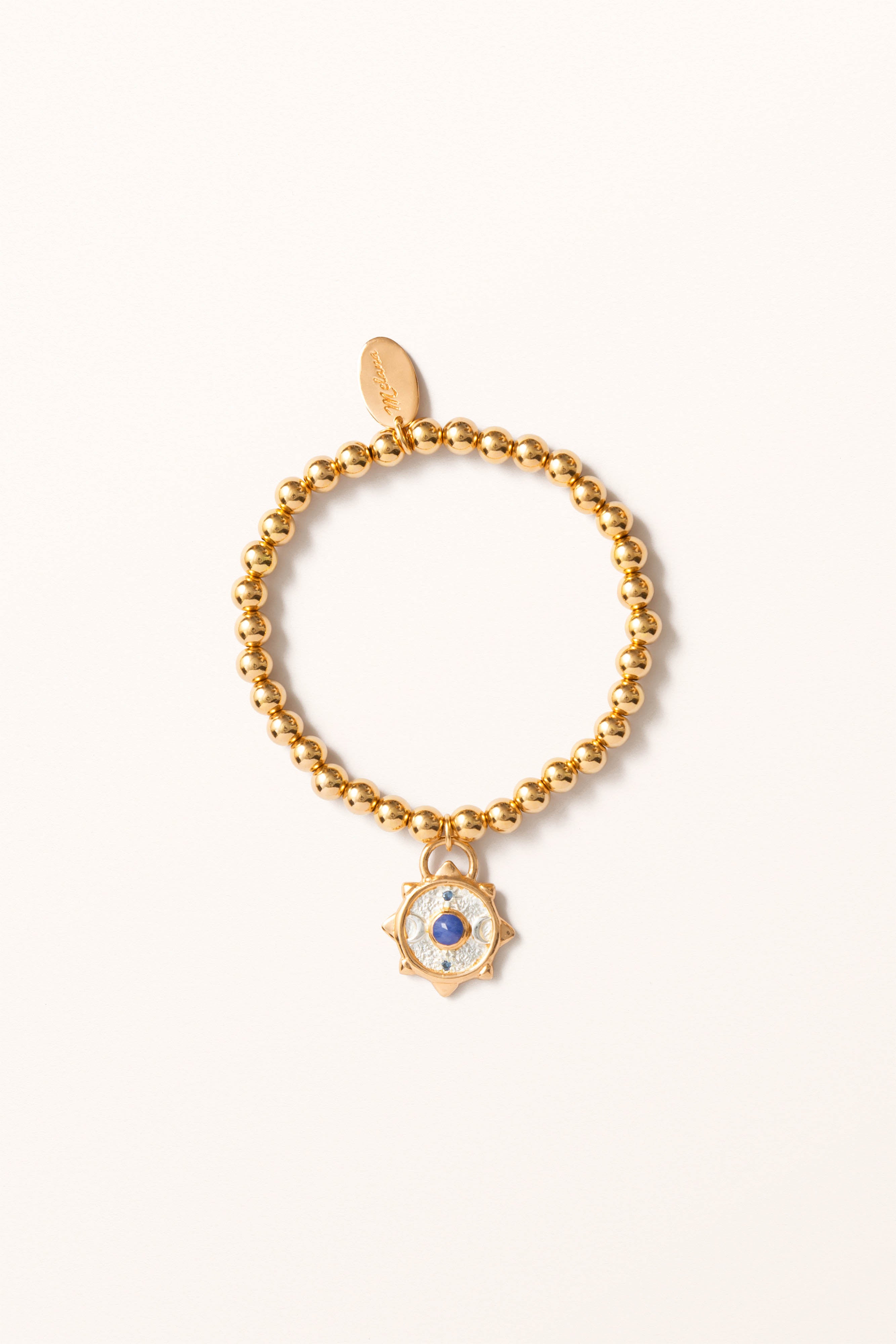 SS24 Nº 015 — Nature's Origin | Tanzanite Compass Coin · Beaded Bracelet