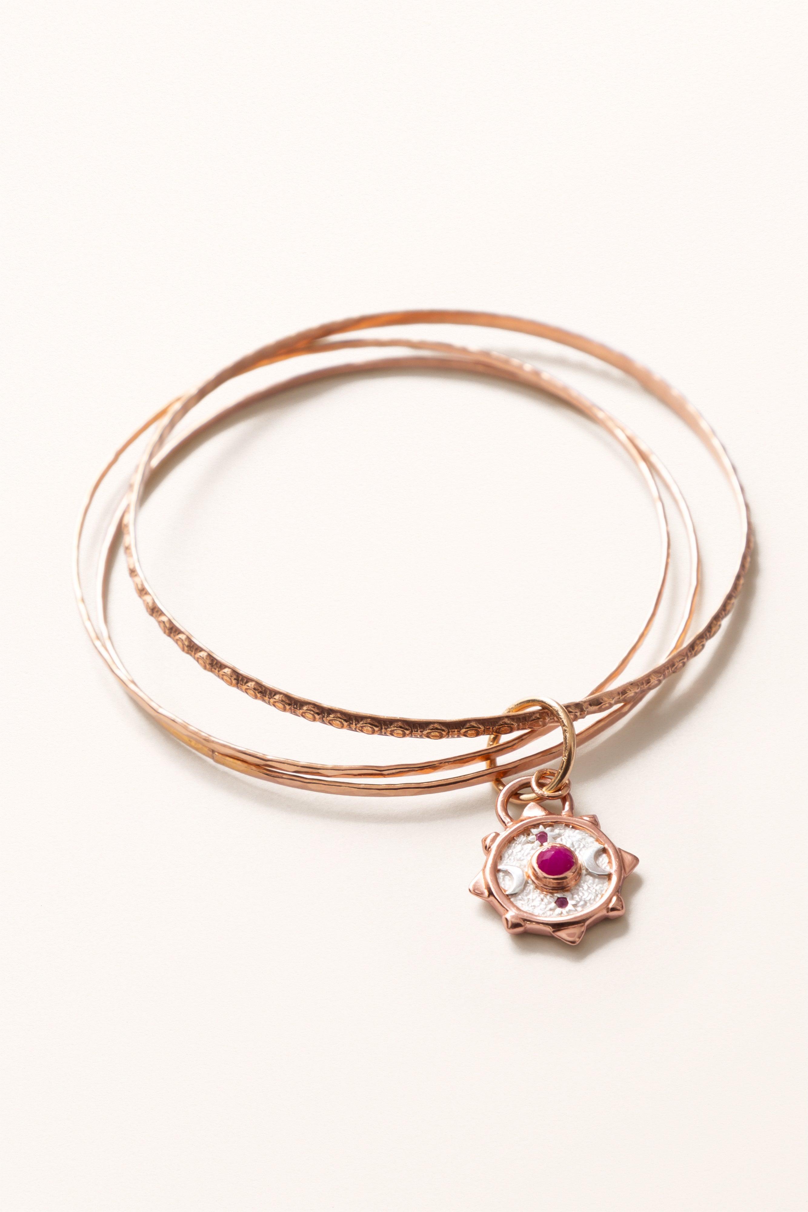 SS24 Nº 008 — Nature's Origin | Ruby Compass Coin · Bangles