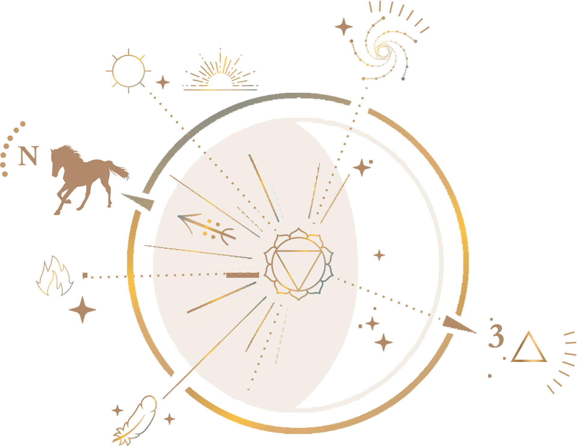 Horse sigil representing strength and freedom.