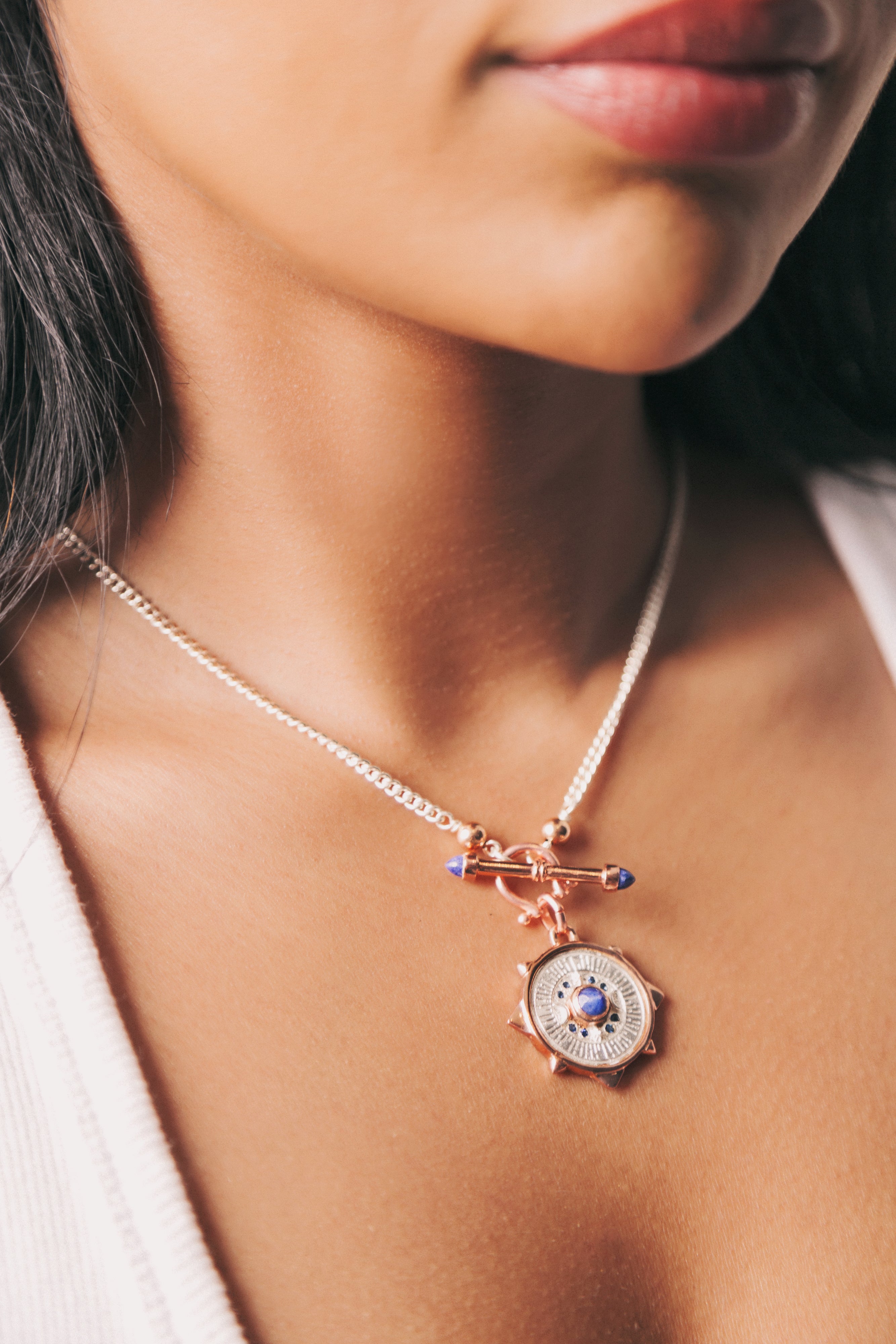 MJ-OB-893 wide statement bangle in brushed gold with sculptural form