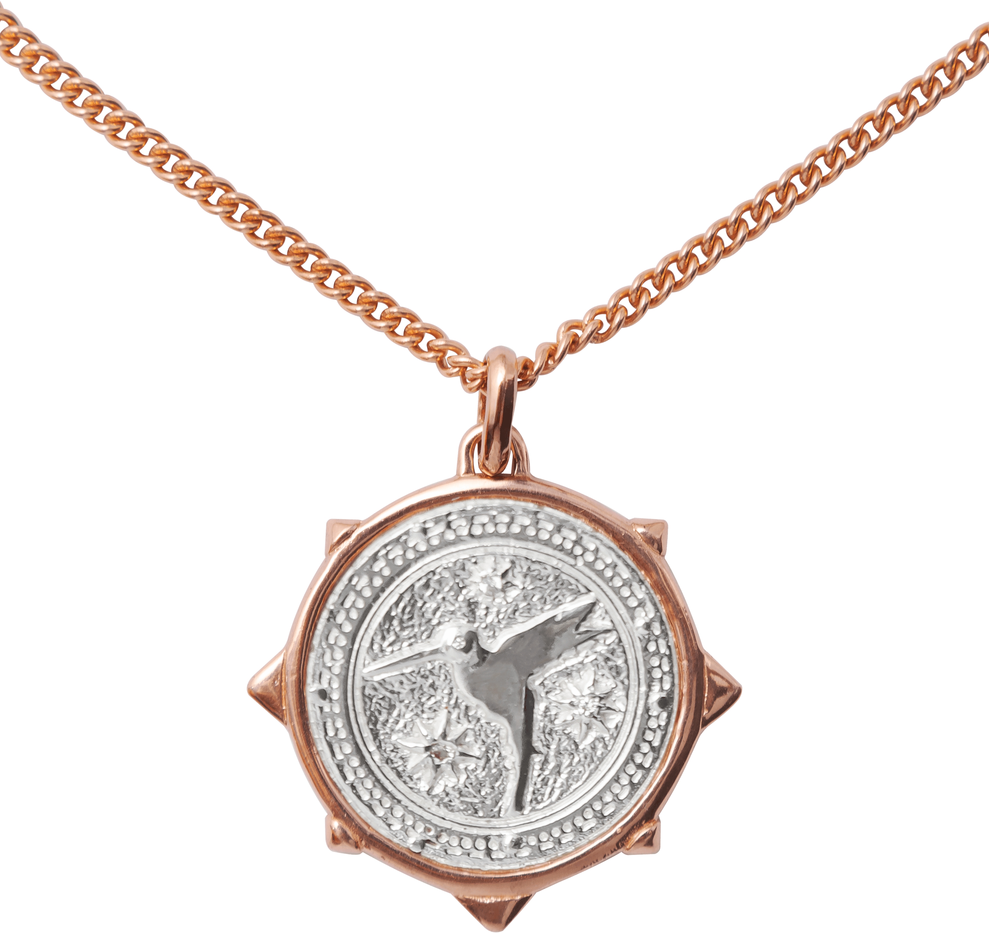 Nature's Elements Necklace • Emerald & Multi-Sapphires on Coin - Melana | Jewels for the Journey