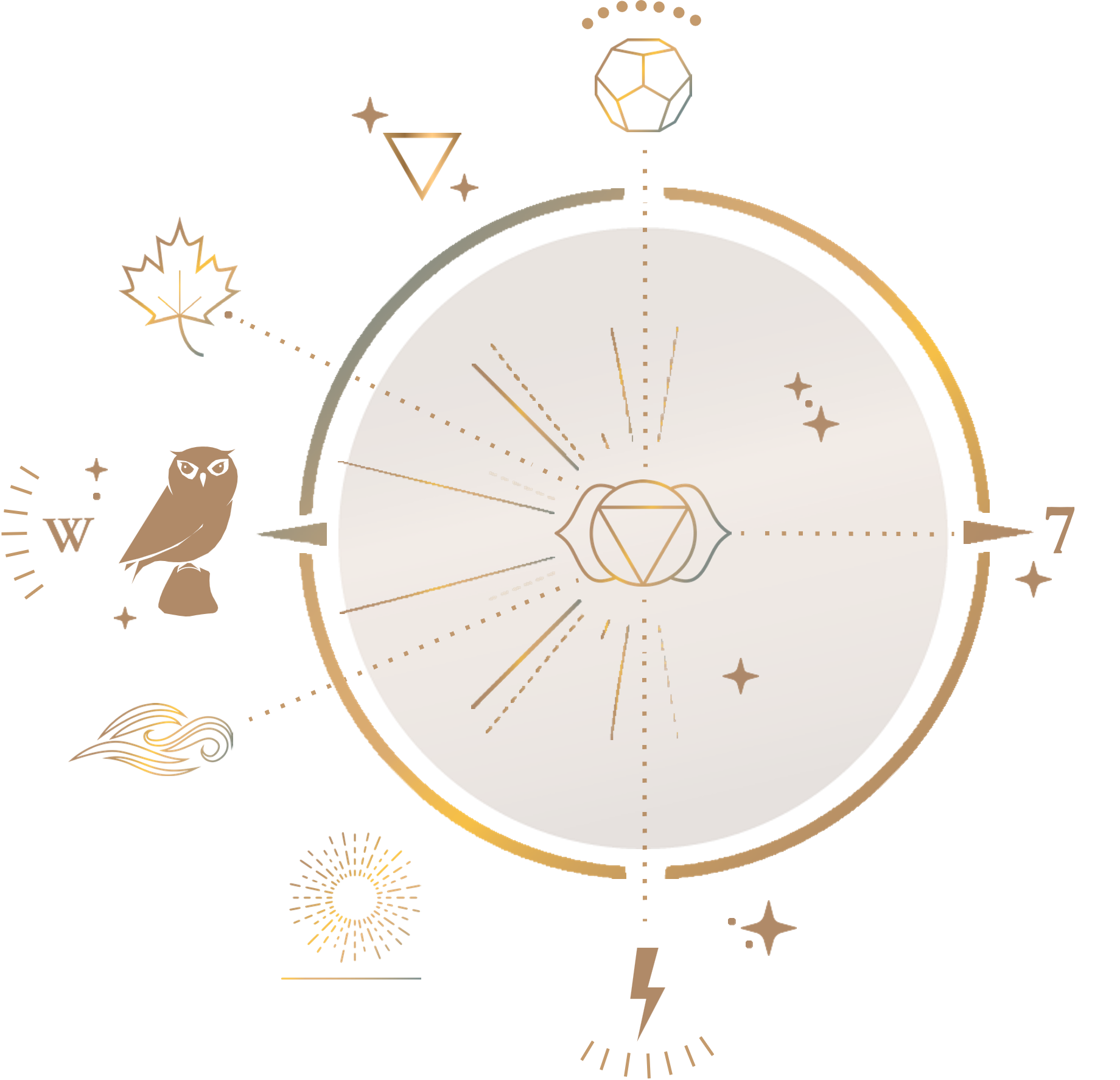 Owl of the West sigil symbolizing wisdom and foresight.