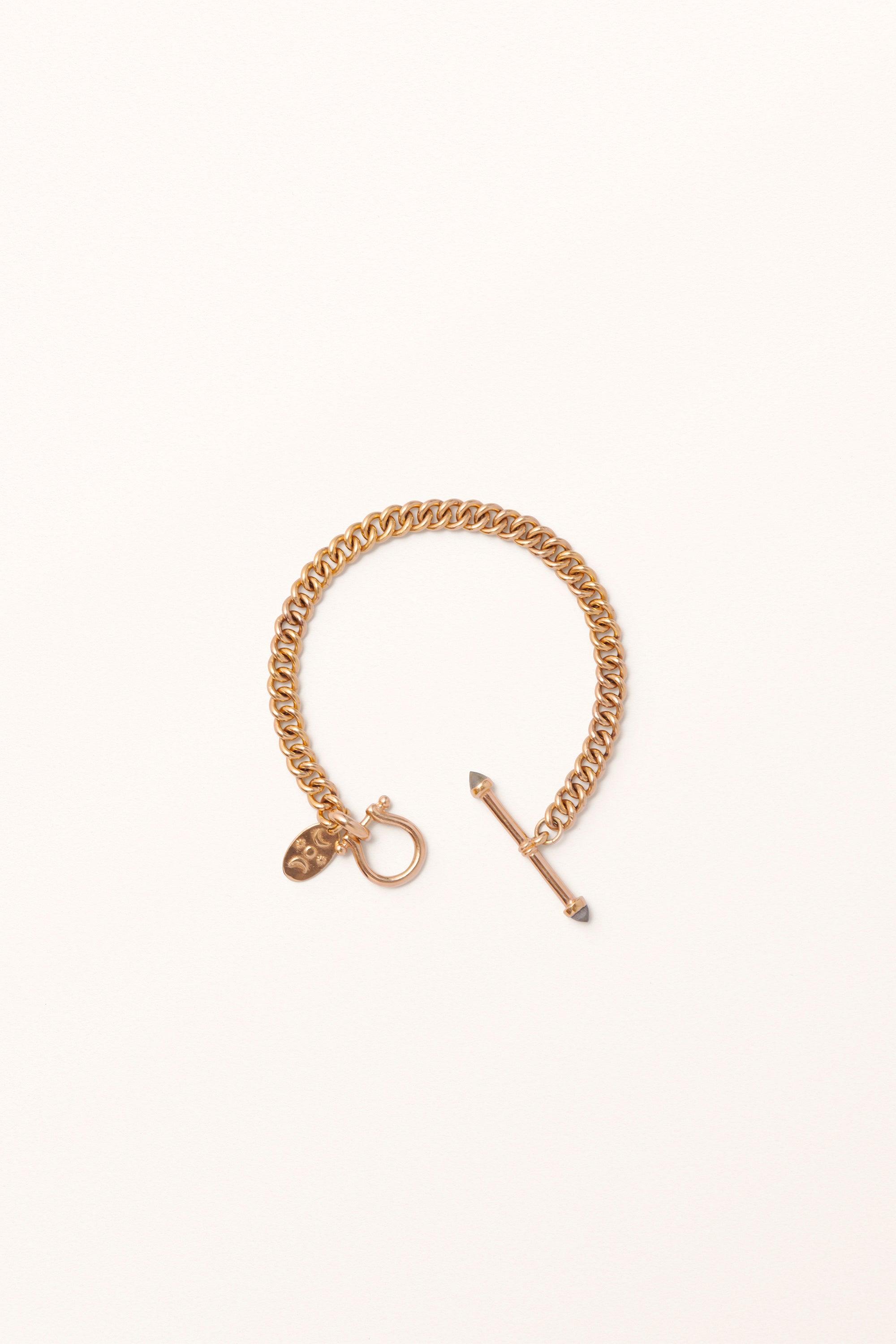 Anima Mundi Bracelet | Gold Vermeil Chain with Labradorite Wand - Melana | Jewels for the Journey