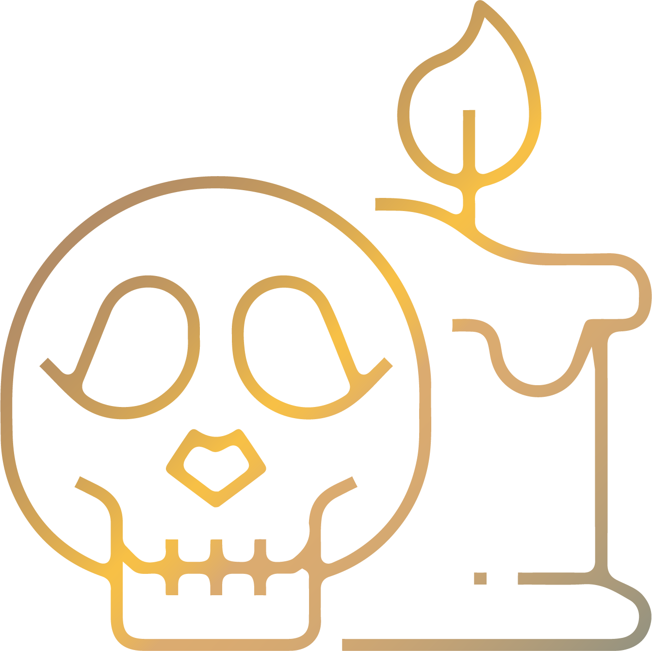 Candle icon symbolizing warmth, light, and spiritual guidance.