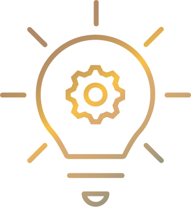 Lightbulb icon representing creativity and new ideas