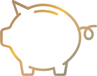 Piggy bank representing value, investment, and savings in jewelry