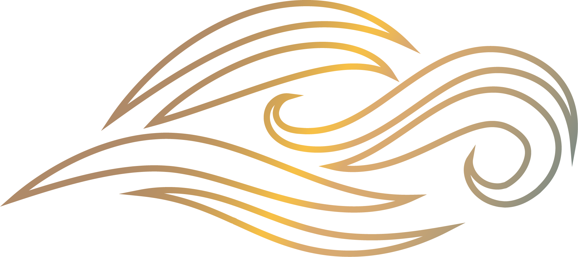 Water gradient icon symbolizing fluidity and adaptability.